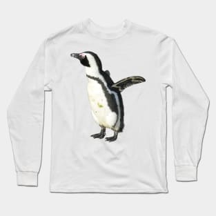 Cute Penguin Boulders Beach, Cape Town, South Africa Long Sleeve T-Shirt